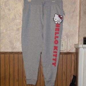 Gray Hello Kitty Sweatpants (L 11-13)(nwt)